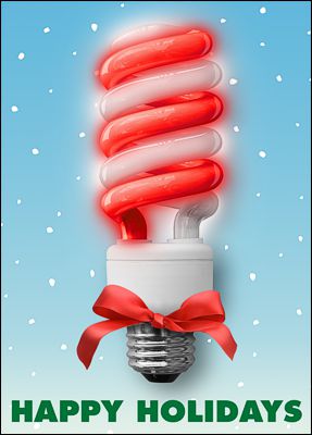 candy cane electrician card
