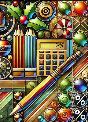 Accountant Christmas Card Elegant