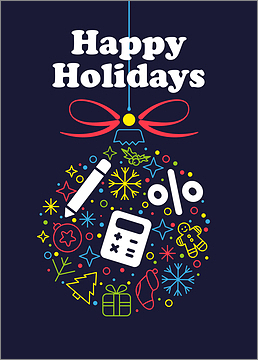 Accountant Christmas Card Joy