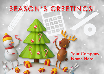Accounting Cheerful Card
