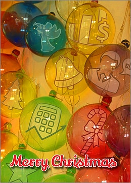 Accounting Glass Ornaments