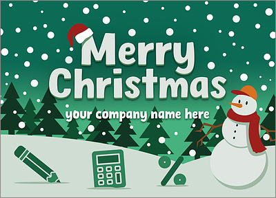 Accounting Joy Card (Glossy White) 