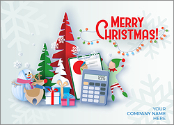 Accounting Merry Elf Card
