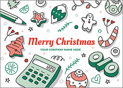 Accounting Merry Holiday Card