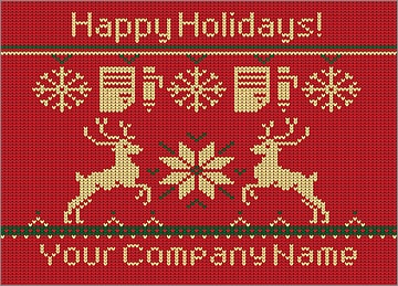 Accounting Reindeer Christmas Card