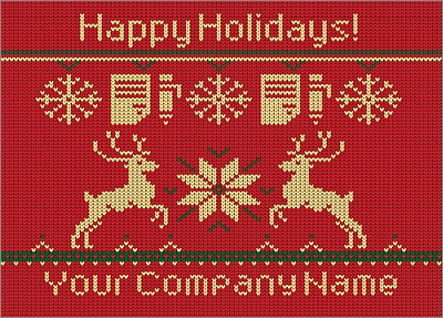 Accounting Reindeer Christmas Card