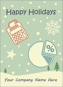 Accounting Snowfall Card