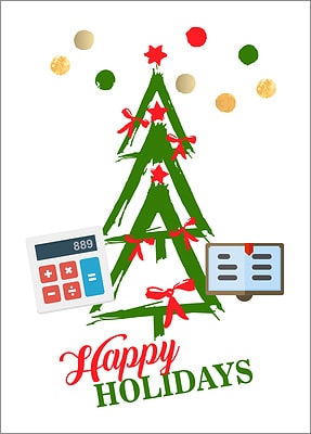 Accounting Tree Holiday Card