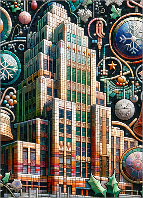 Architecture Christmas Card Silky