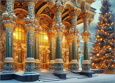 Architecture Christmas Card Swinging