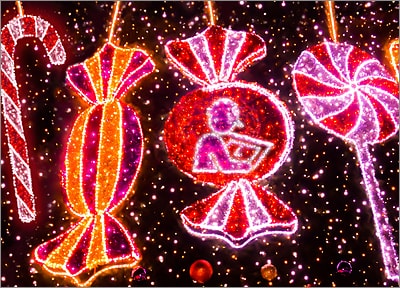 Architecture Christmas Lights Card