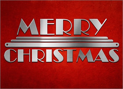 Art Deco Christmas Card