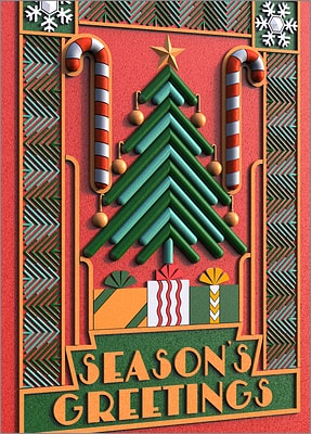 Art Deco Holiday Card
