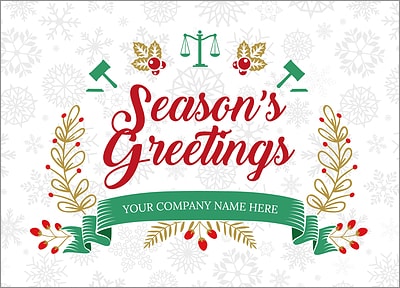 Attorney Snowflake Christmas Card