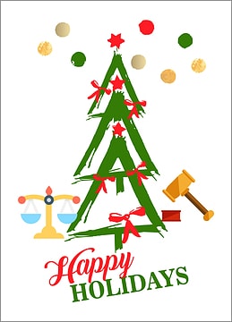 Attorney Tree Holiday Card