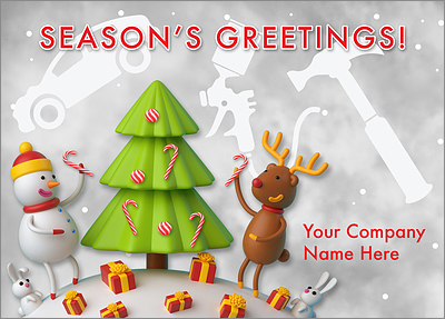 Auto Body Cheerful Card