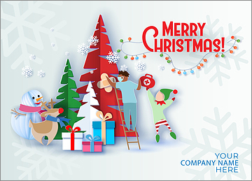 Auto Body Merry Elf Card