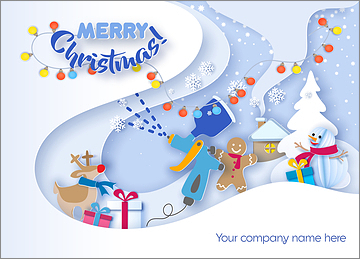 Auto Body Snowflakes Card