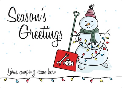 Auto Mechanic Shovel Card