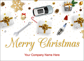 Auto Mechanic Tools Holiday Card