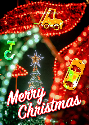 Auto Salvage Lights Card