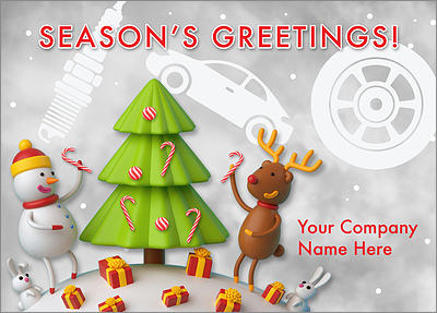 Automotive Cheerful Card