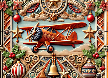 Aviation Christmas Card Joyful