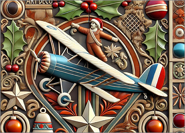 Aviation Christmas Card Polished