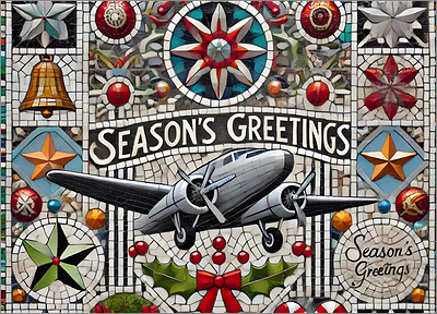 Aviation Christmas Card Sleek