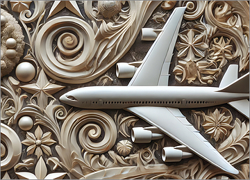 Aviation Christmas Card Traditional