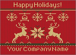 Aviation Reindeer Christmas Card