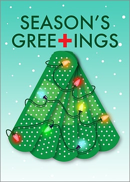 Bandaid Nurse Christmas Card