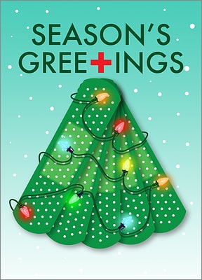 Bandaid Nurse Christmas Card