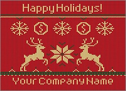 Banking Reindeer Christmas Card