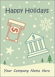 Banking Snowfall Card