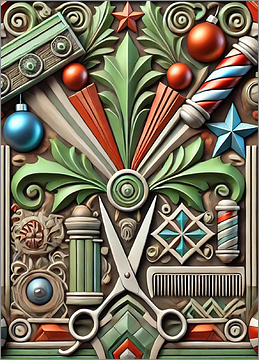Barber Christmas Card Graceful