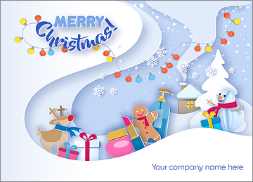 Beauty Salon Snowflake Card