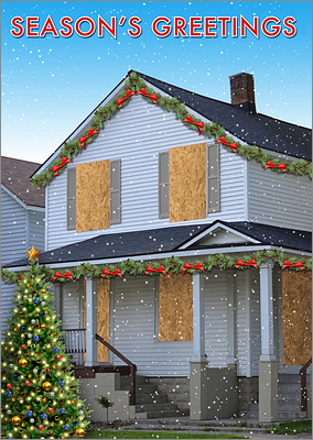 Board Up Greeting Card