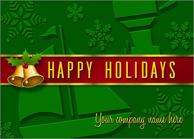 Boat Card Green (Glossy White) 