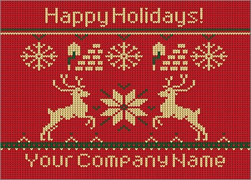 Bricklayers Reindeer Christmas Card
