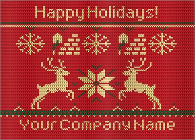 Bricklayers Reindeer Christmas Card (Glossy White) 