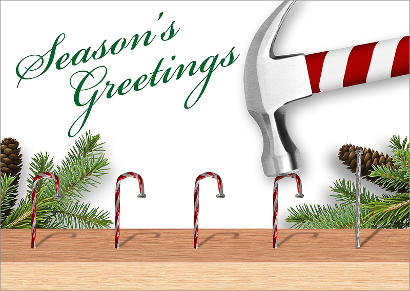 Builder Christmas Cards Personalized For Your Business