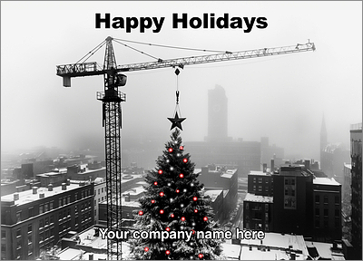 Building Seasons Greeting Card (Glossy White) 