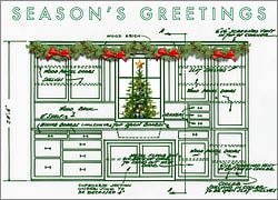 Cabinet Blueprint Holiday Card