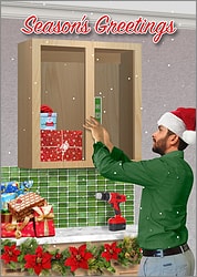 Cabinet Hangers Christmas Card