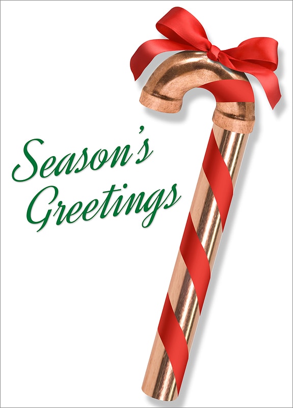 Plumbing Holiday Cards Personalized For Your Business