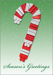 Candycane Siding Holiday Card
