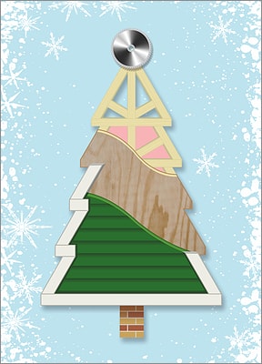 Carpenter Christmas Tree (Glossy White) 