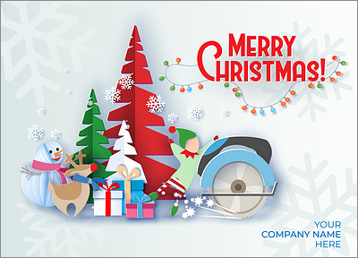 Carpenters Merry Elf Card