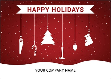 Carpenters Ornaments Holiday Card